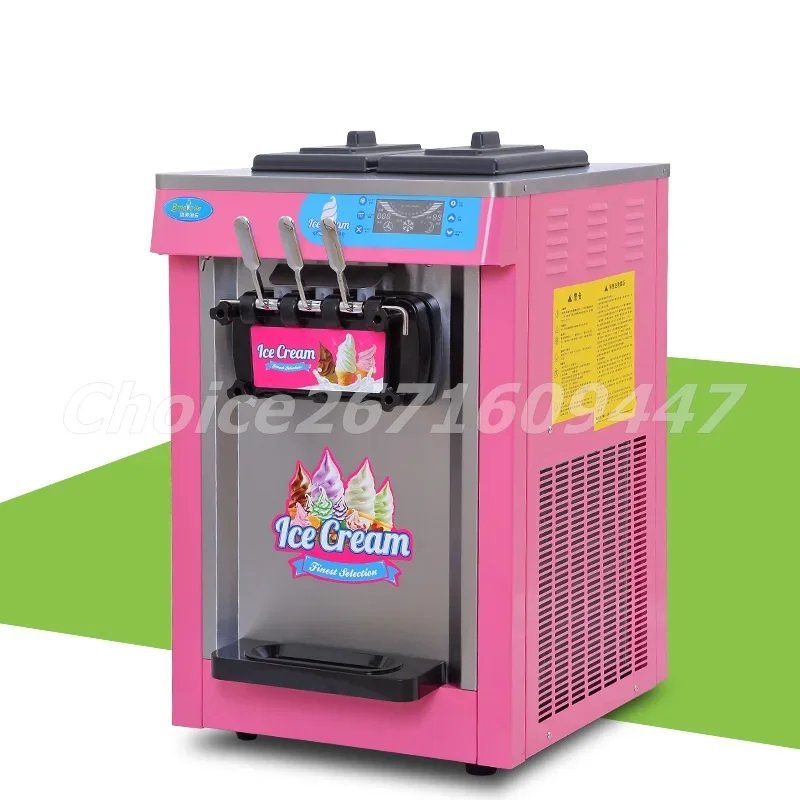 3 Flavors Ice Cream Machine Desktop 20l Fruit Soft Serve Ice Cream Maker Automatic Frozen Yogurt Ice Cream Machine for Sale