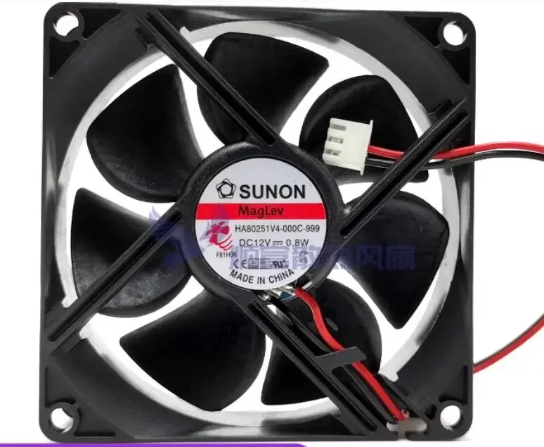 Ltsf For SUNON HA80251V4-000C-999 DC 12V 0.8W 80x80x25mm 2-Wire Server Cooling Fan8cm