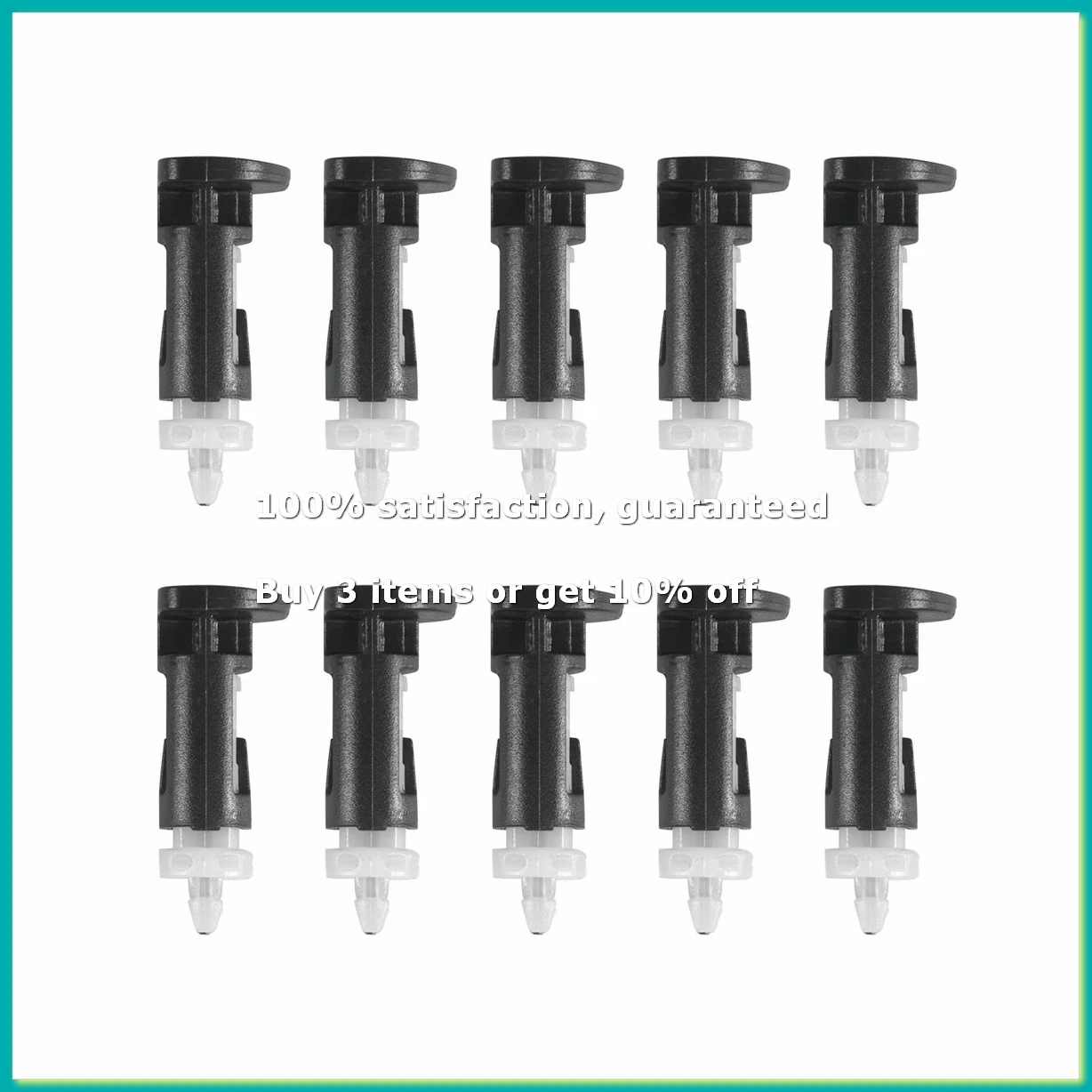 4pack X((10Pcs Plastic Mounting Clip for 4 Way CPU Coolers 1155 775 CPU Heatsink Mount Pin Push Screw Cooler Fan Fastener)