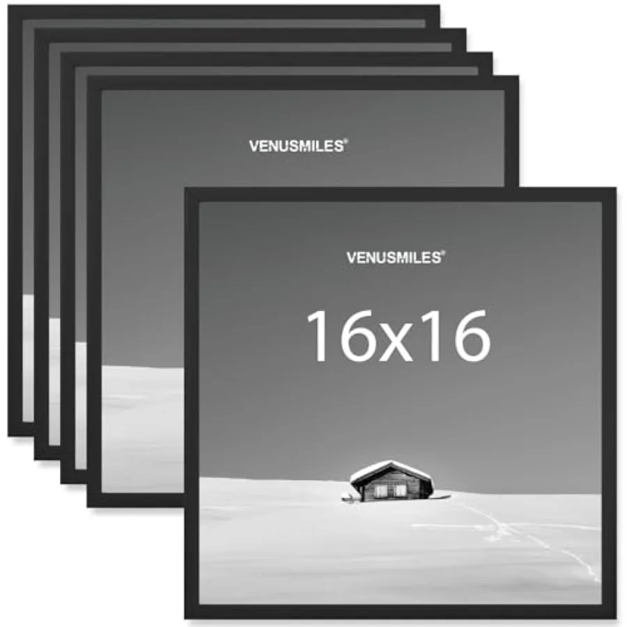 

16x16 Picture Frame Display 16x16 Photo Frames - High Definition Plexiglass - Vertical and Horizontal Display - Wall Hanging or
