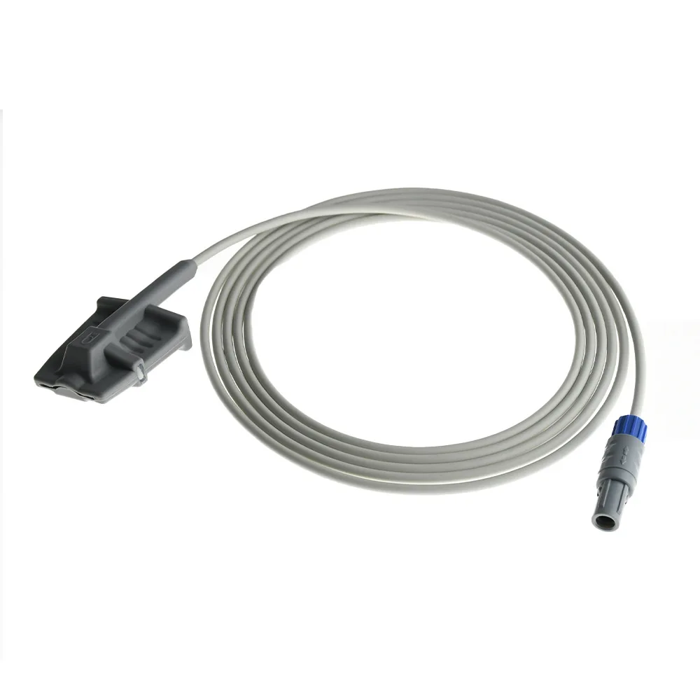 Compatible Biolight M6 M12 M66 69 Monitor Single Slot 5Pin Digital SPO2 Hard Finger Clip Pulse Oximetry Sensor