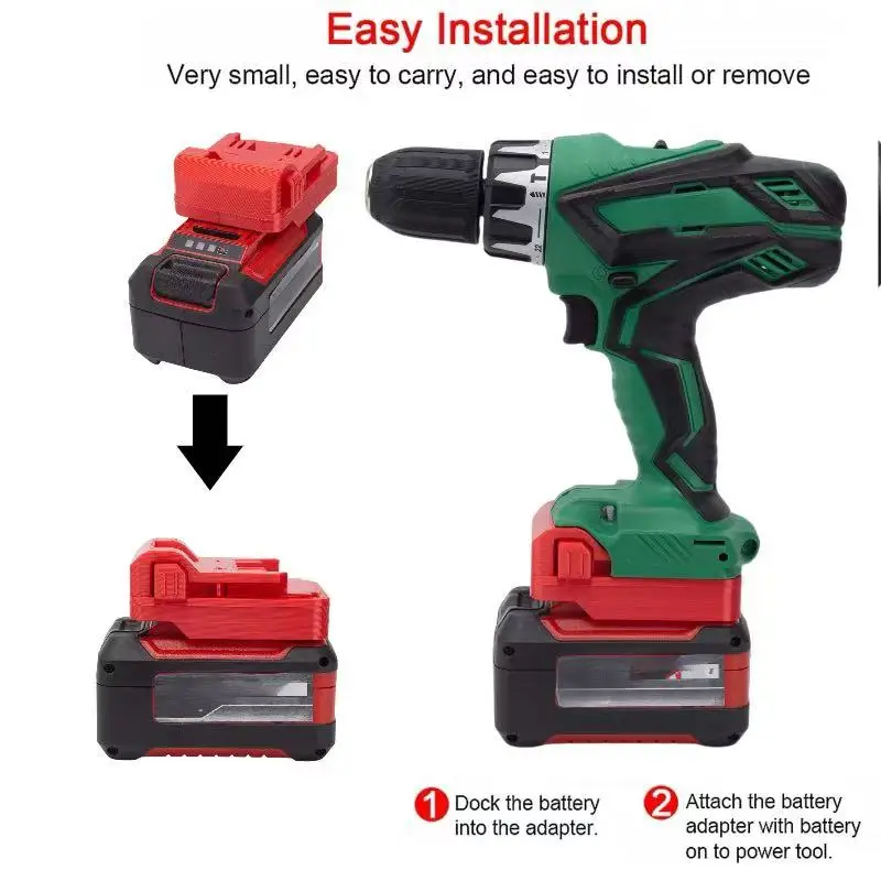 Batteries Converter For  Einhell For Ozito 18v Lithium Adapter  Convert To Hikokl /Hitachi  Tools(without battery and tools)