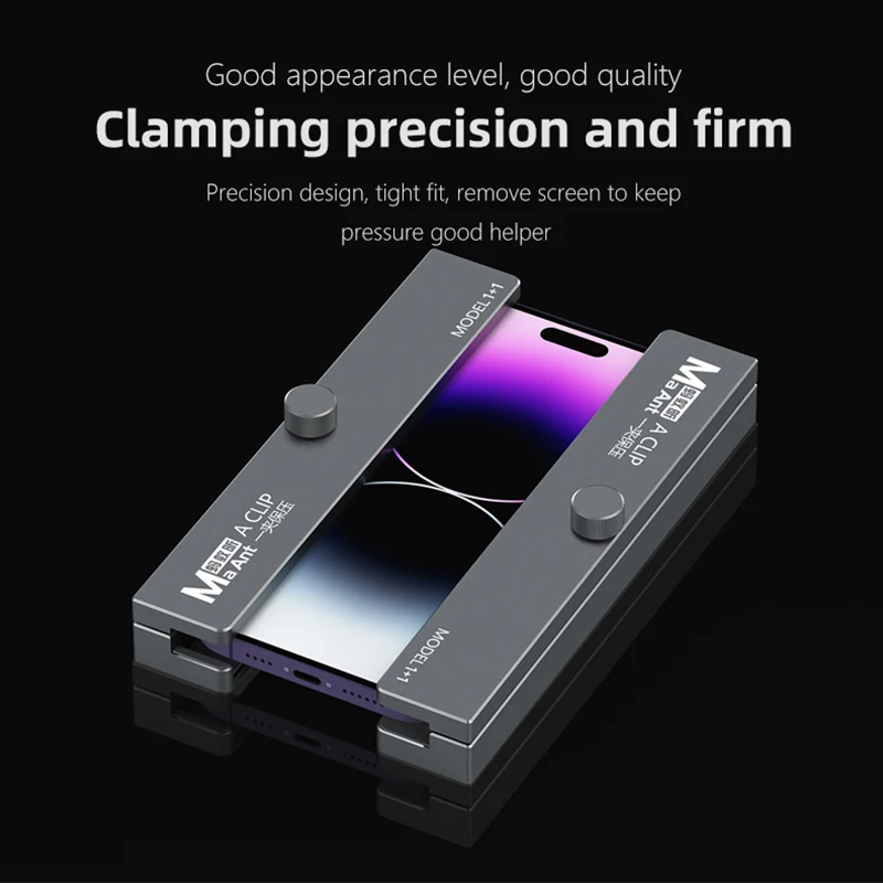 MAANT A Clip Pressure Holding Fixture Aluminium Alloy for Mobile Phone Screen Press Precision Fit Flexible Rotation Clamp Tool