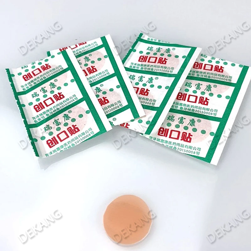 Patch rotonda con cerotto circolare per incordare le fili. Toppa per la bocca della bottiglia di piccole dimensioni per bambini per impermeabilizzare Minor Woun