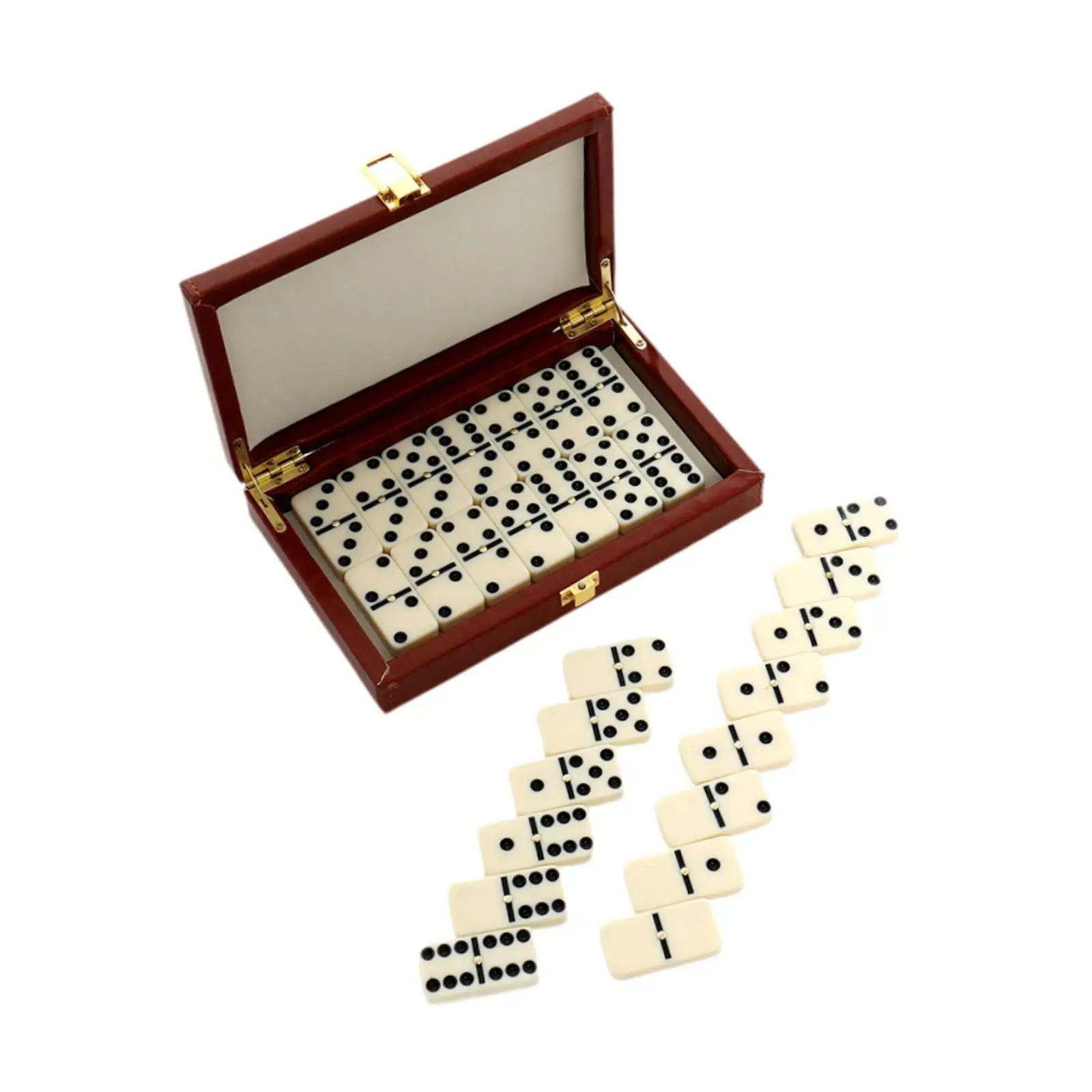 Dominoes Game Set with Elegant Box Gifts Educational Tool for Travel Adults