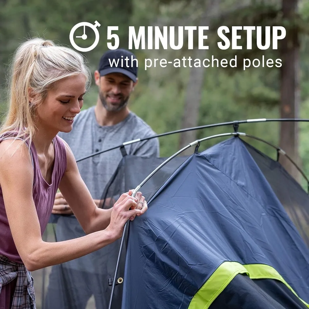 Room Technology, 4/6/8/10 Person Family Tent Sets Up in 5 Minutes and Blocks 90% of Sunlight, Weatherproof