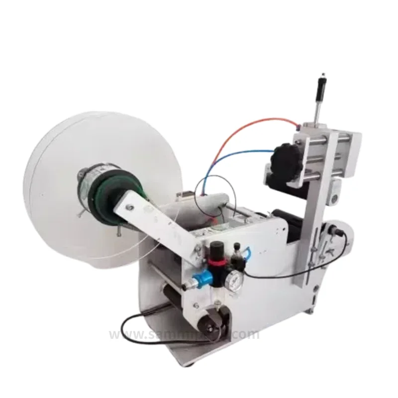 半自動空気圧丸型ラベリングマシン,高精度ラベリングマシン,ペット,プラスチック,ガラス,金属ボトルで使用される工場供給,LT-80