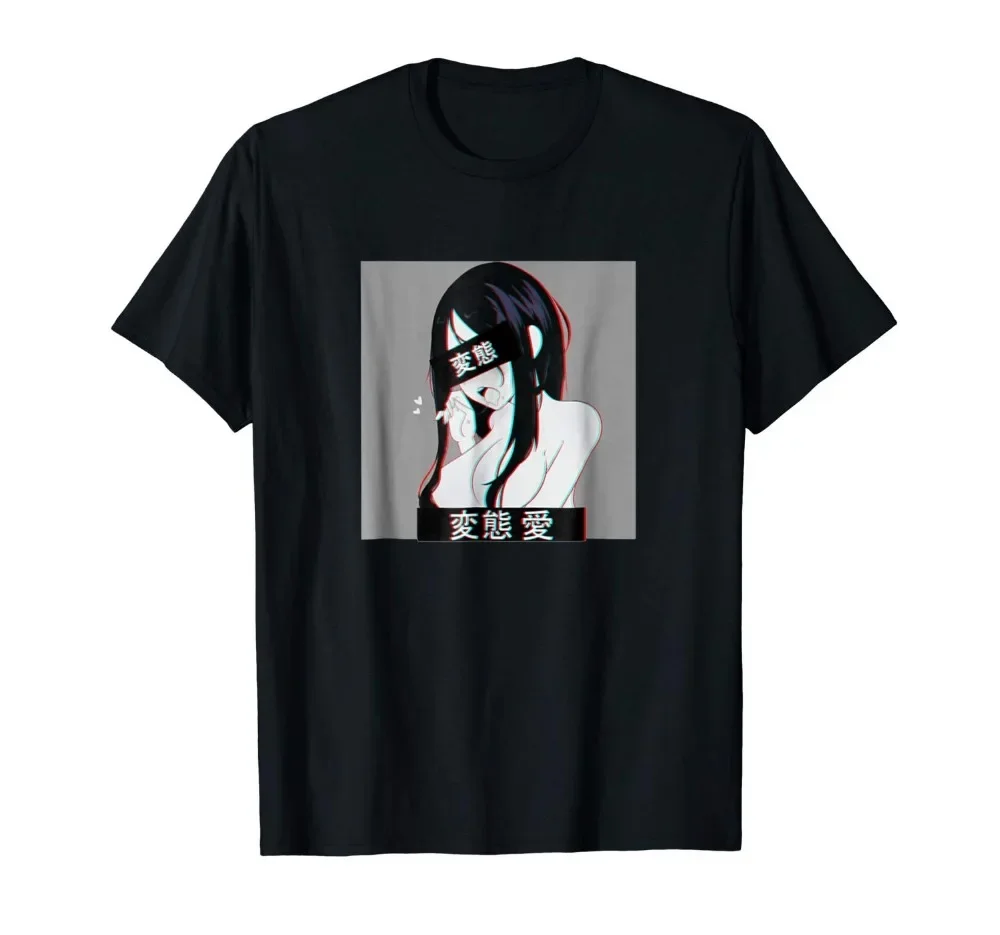 Japanese Otaku T-Shirt Fashion Tees Tops Street Wear T Shirt Solid Color Short Sleeve tshirt tees harajuku