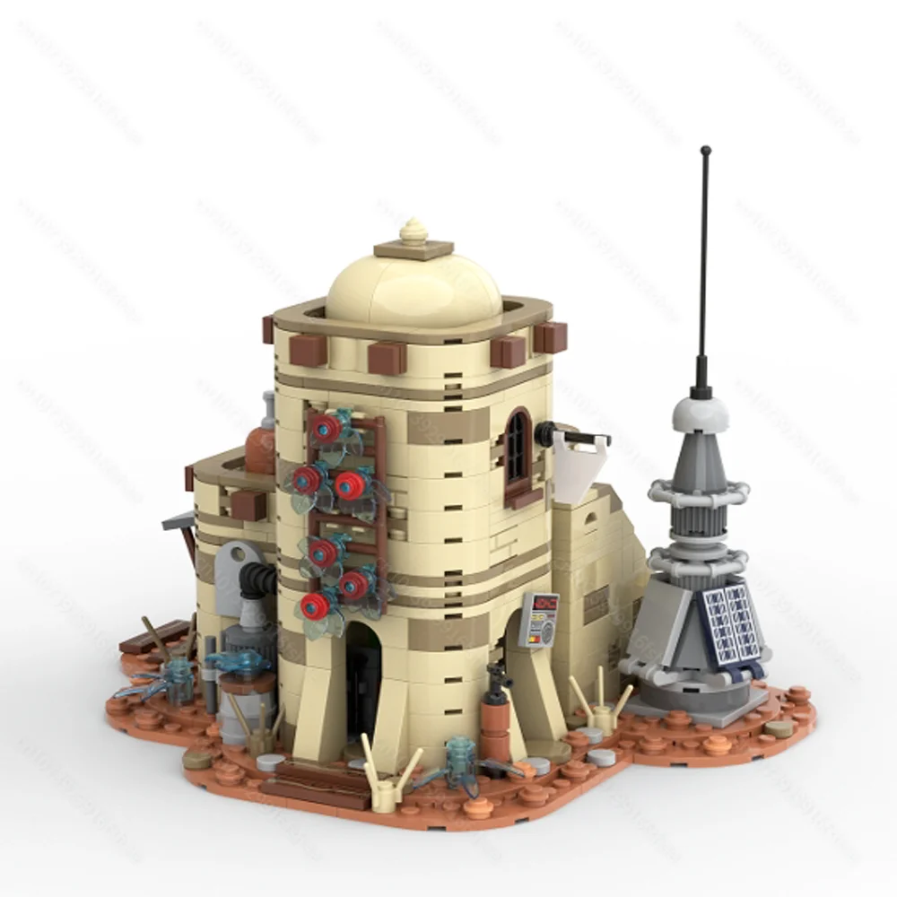 NEW 907PCS Famous star Movie Series MOC tatooine Desert Workshop Models creative ideas ChildrenToy Birthday Gift Building Blocks