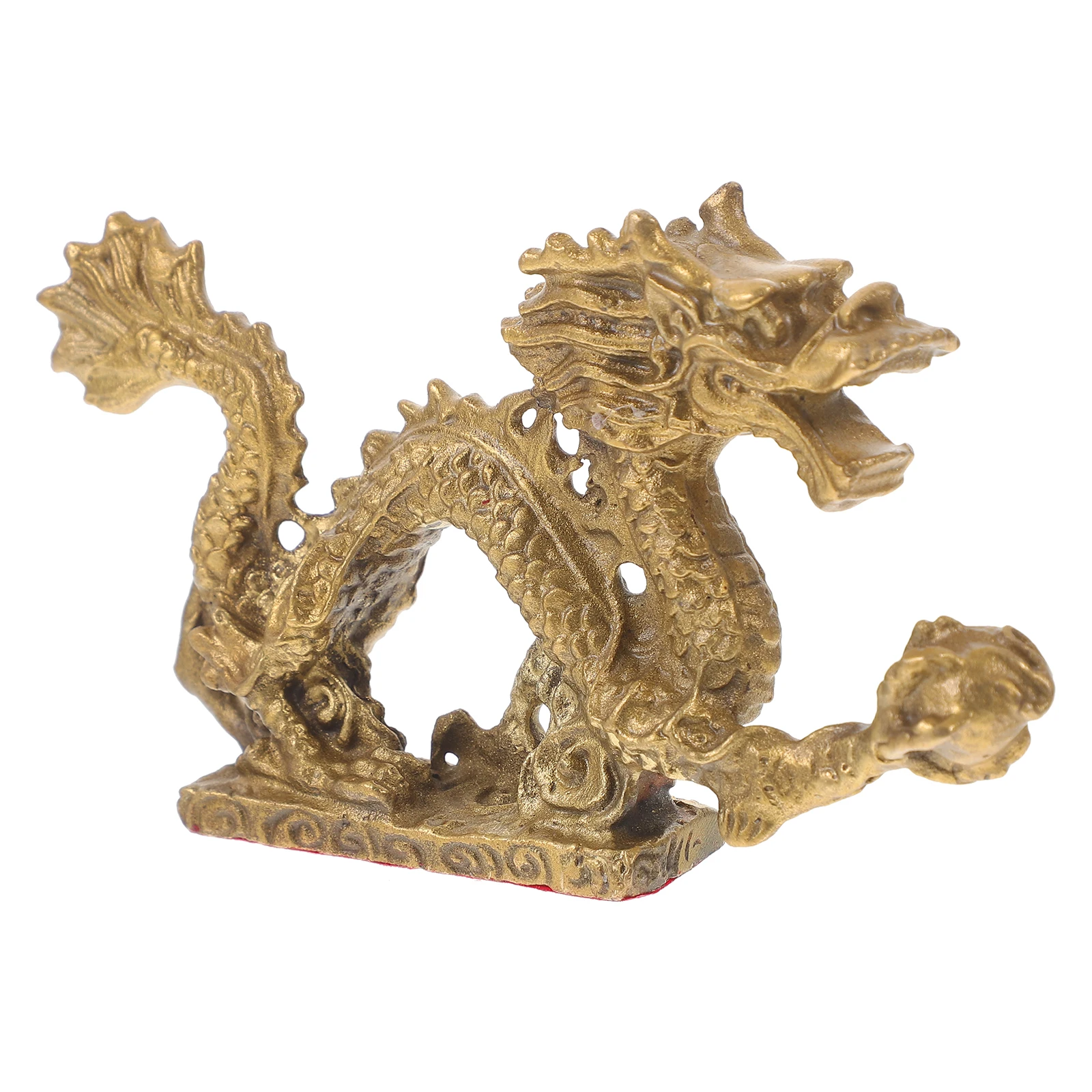 

Dragon Adornment Copper Sculpture Statue Decor Fengshui Desktop nament Home Car Gift Dragon Shape Decoration Idea