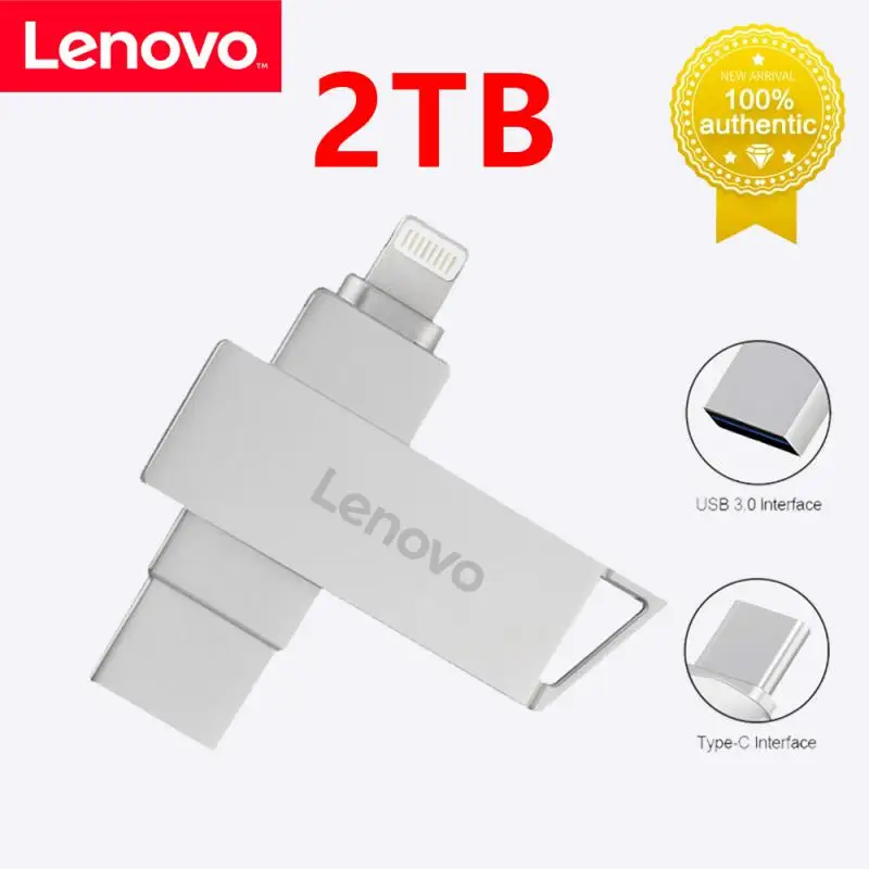 

Флэш-накопитель Lenovo USB 2 в 1, флэш-накопитель Lightning на 1 ТБ для iphone, ipad, Android, OTG, карта памяти для ps4, ноутбука