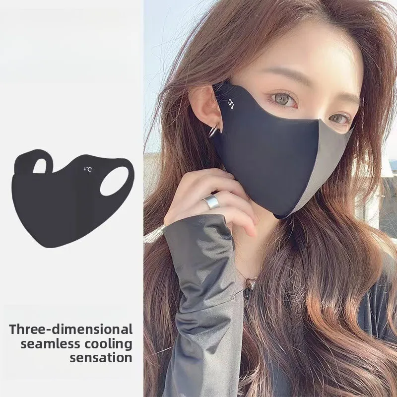 10-Pack Ice Silk Sun Protection Masks, UPF UV Protection, Breathable Seamless Thin Summer Face Cover