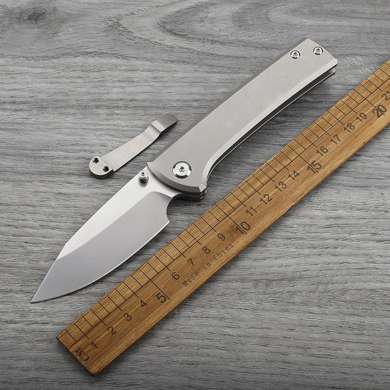 

Складной нож из стали M390 с ручкой из титанового сплава, портативный нож для инструментов для охоты, самообороны, кемпинга, выживания