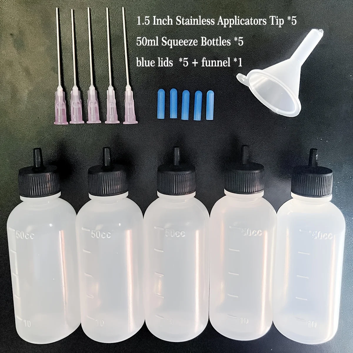 21 قطعة من زجاجات الاستغناء عن المختبر القابلة لإعادة الاستخدام مع أغطية زرقاء، مناسبة لنقل السوائل الدقيق والعمليات اليدوية وما إلى ذلك.