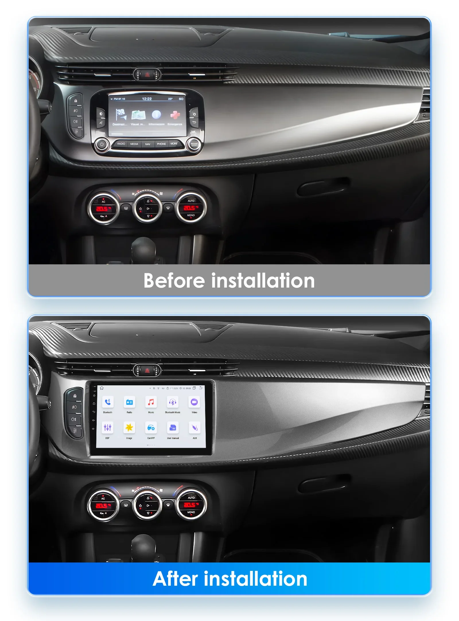 360Camera 2Din Wireless Carplay Android 13 Car Radio For Alfa Romeo Giulietta 2010-2018 Car Multimedia Player Navi GPS Autoradio