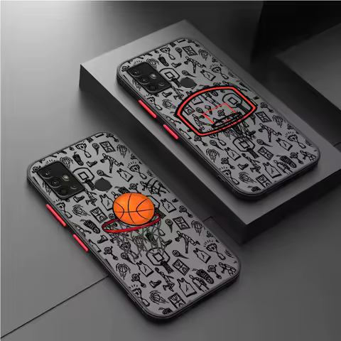Basketball Art Case for Samsung Galaxy A52 A32 A12 A14 A51 A71 A24 A33 A73 A21s A13 A72 A23 A22 A31 A53 4G Print Hard PC Cover