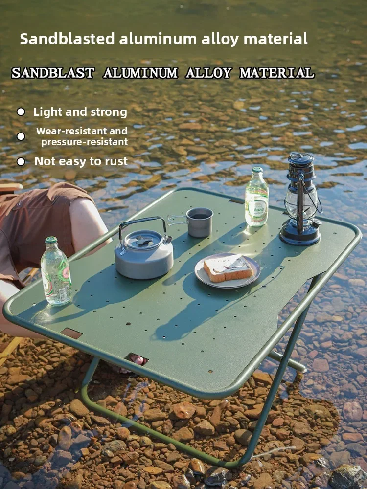 طاولة تكتيكية للتخييم في الهواء الطلق، طاولة عسكرية قابلة للطي من سبائك الألومنيوم، تخييم نزهة ذاتية القيادة للجيش البريطاني #3