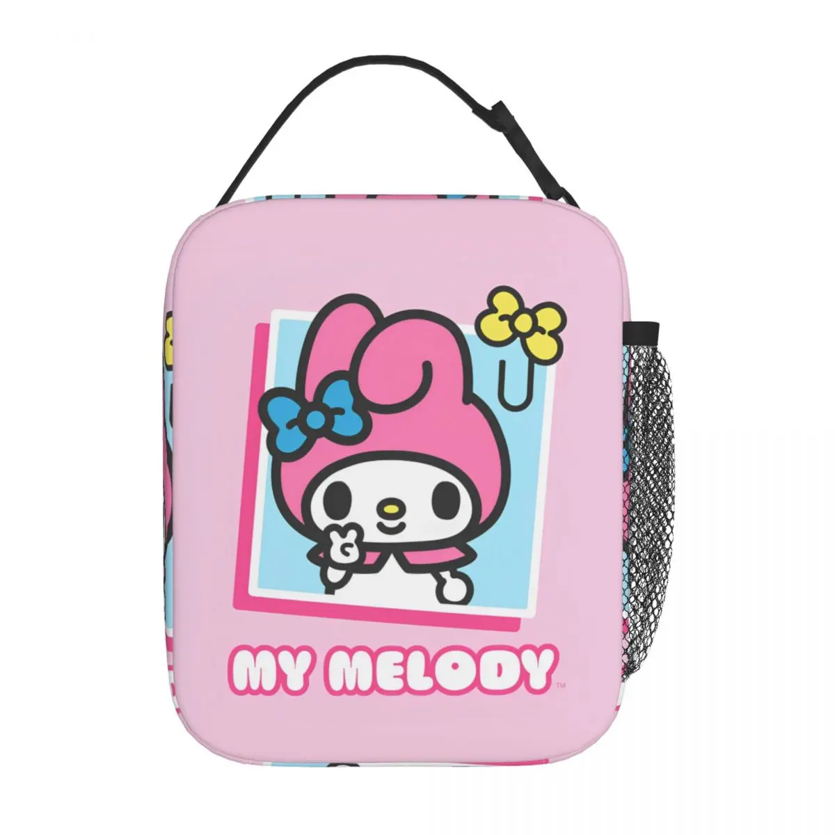 Sanrio My Melody Merch bolsa de almuerzo aislada para Picnic, bolsa de almacenamiento de alimentos, enfriador térmico portátil, caja Bento