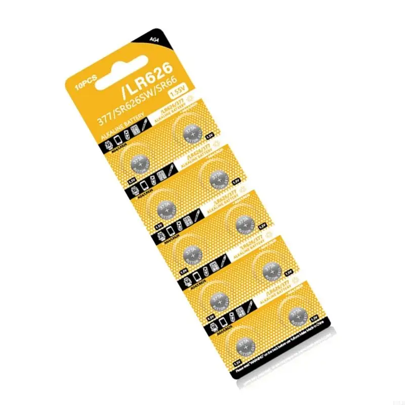 2025 Новые 10шт/установки AG4 LR626 Батареи кнопки 1,5 В для цифровой камеры и многое другое