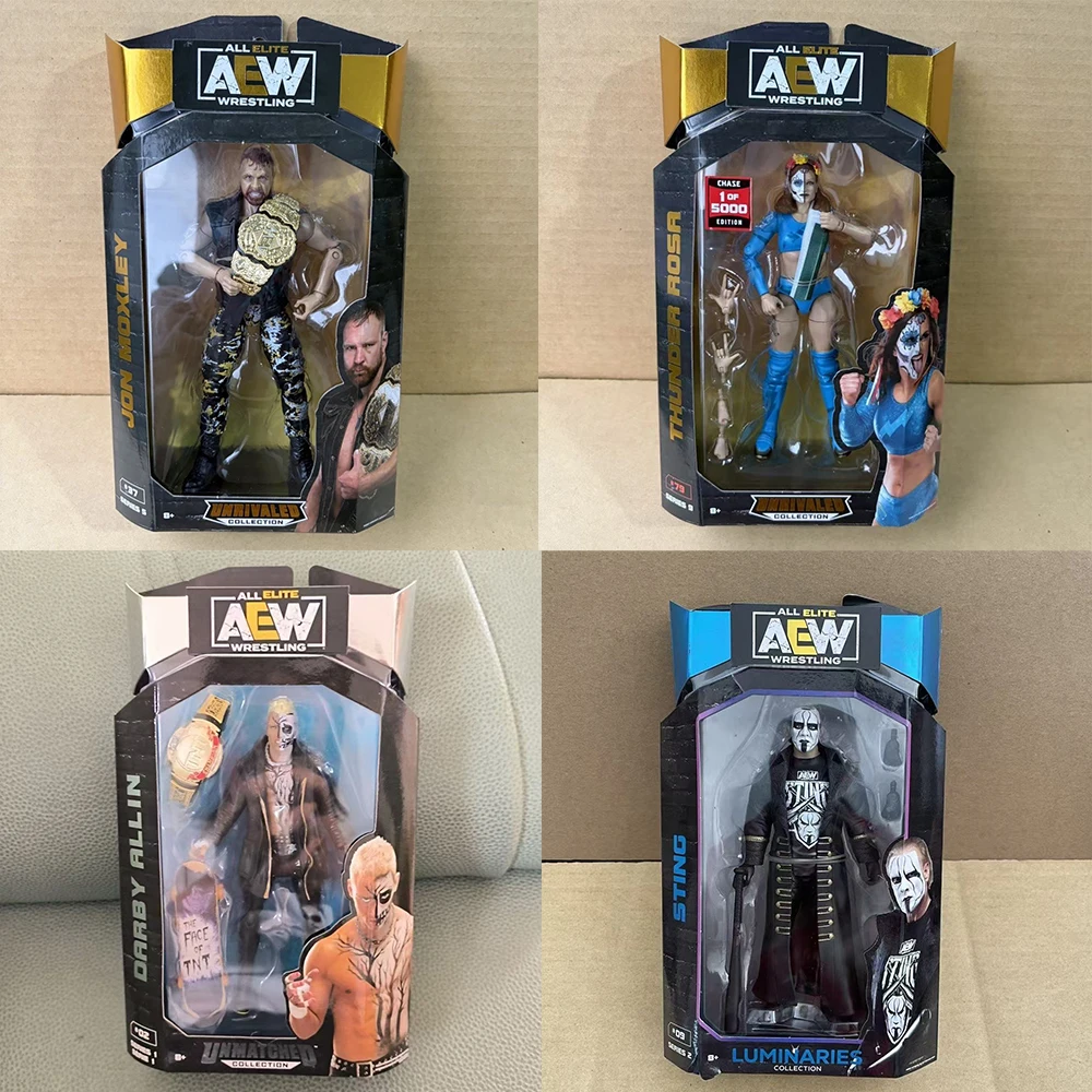 22 Estilos de Figuras de Acción de la Colección Inigualable de Lucha Libre All Elite: AEW, JON MOXLEY, Sting, Dardy, Allin, Raras