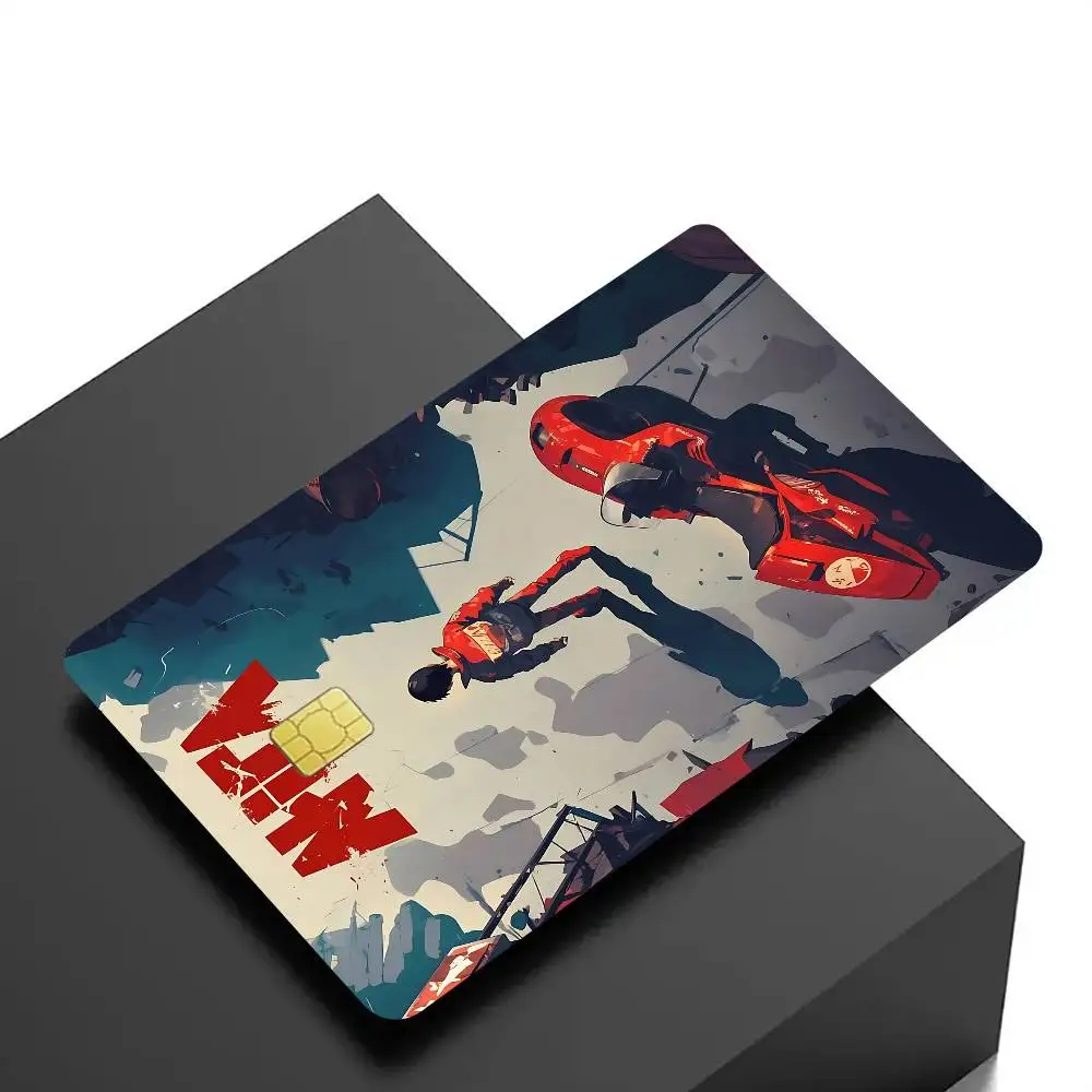 اليابان الكرتون A-akira أنيمي أنيمي ملصق فيلم غطاء الجلد لبطاقة الائتمان بطاقة الخصم البنك الجبهة