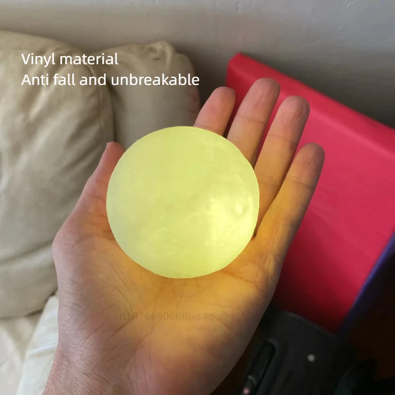 DIY Planet Lamp Creative Production Colorful Moon Graffiti Night Light Coloring Dreamy Moon Lamp Birthday Gift