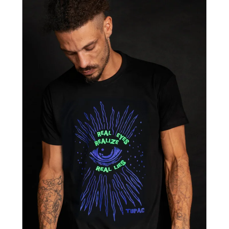 

Real Eyes Realize Real Lies Funny T shirt 100% cotton print Birthday Gift Tee All size Tops Humor Graphic Clothes Cool present