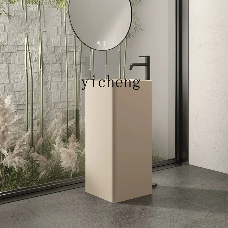 Zz الحجر الاصطناعي فندق B & B حوض غسيل منزلي حوض غسيل عمود أرضي متكامل