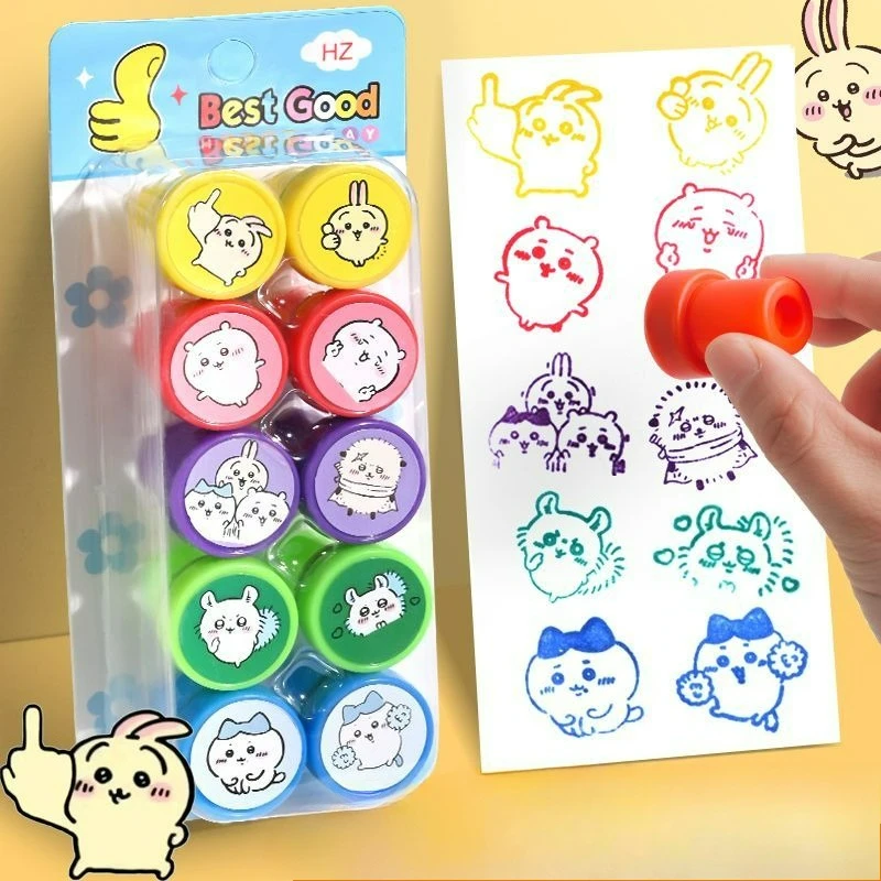 

Новый креативный штамп с мультяшным рисунком Чиикава Хачиваре Усаги, милый подарок на день рождения, красивый дизайн, 2026