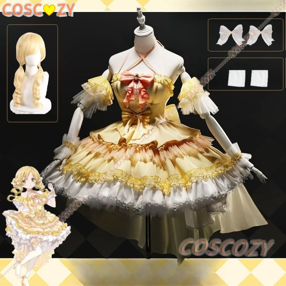 

Аниме Puella Magi Madoka Magica Косплей Костюм Парик Униформа Косплей Tomoe Mami Волшебная Девушка Женщина Платье Для Выступлений