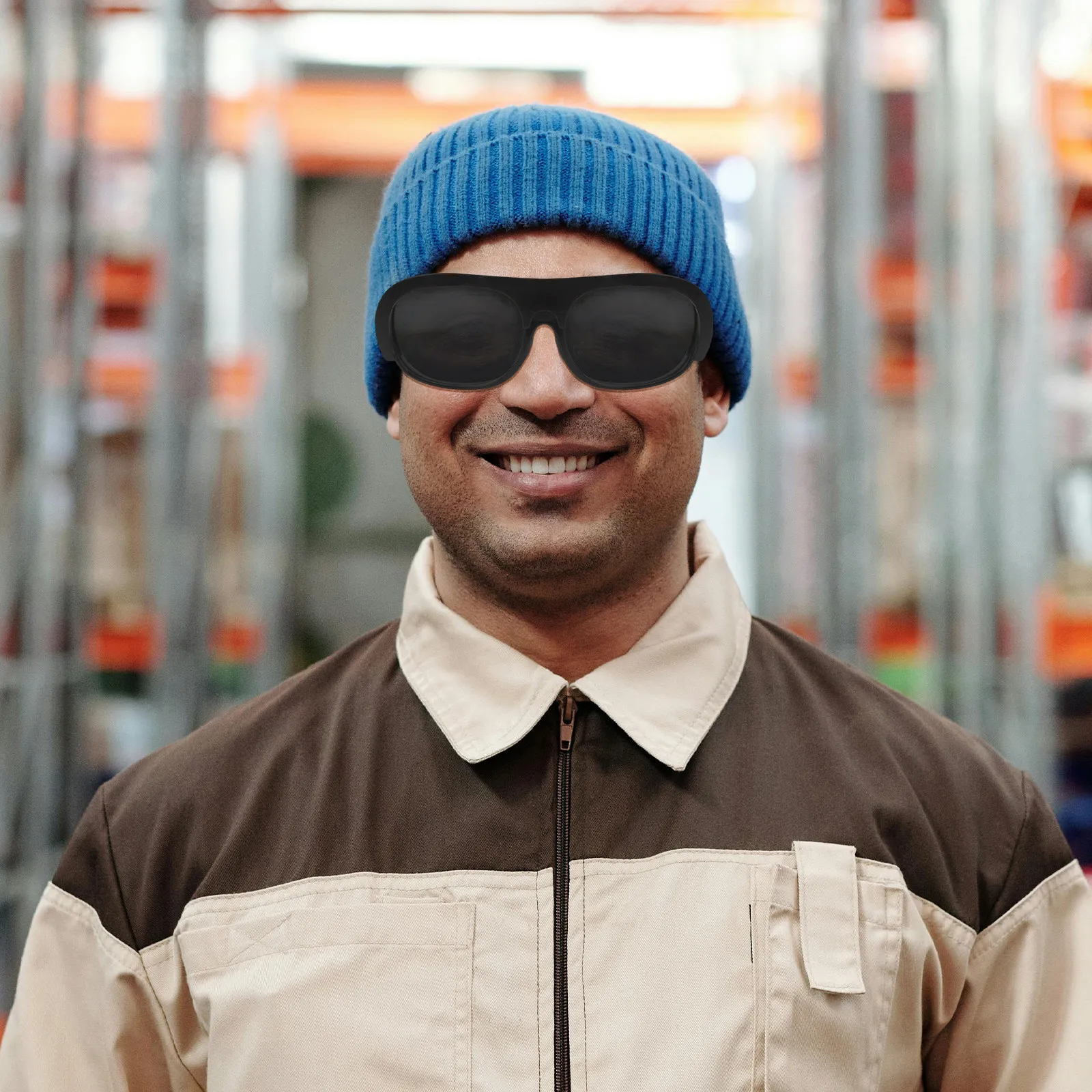6Pcs Professional Welder Glasses Anti-Impact Uv Ir Protection Versatile Safety Eyewear for Woodworking Metalworking Burning Man