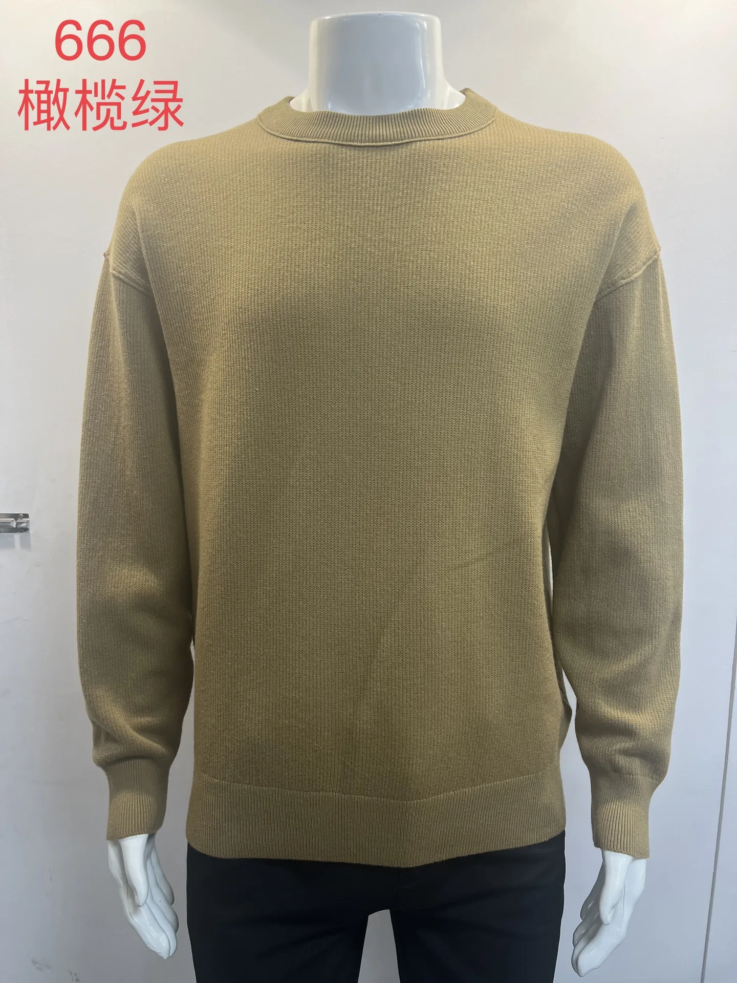 가을 겨울 신상 남성 캐주얼 트렌디 단색 O넥 긴팔 심플 베이직 니트 풀오버 남성 스웨터 의류