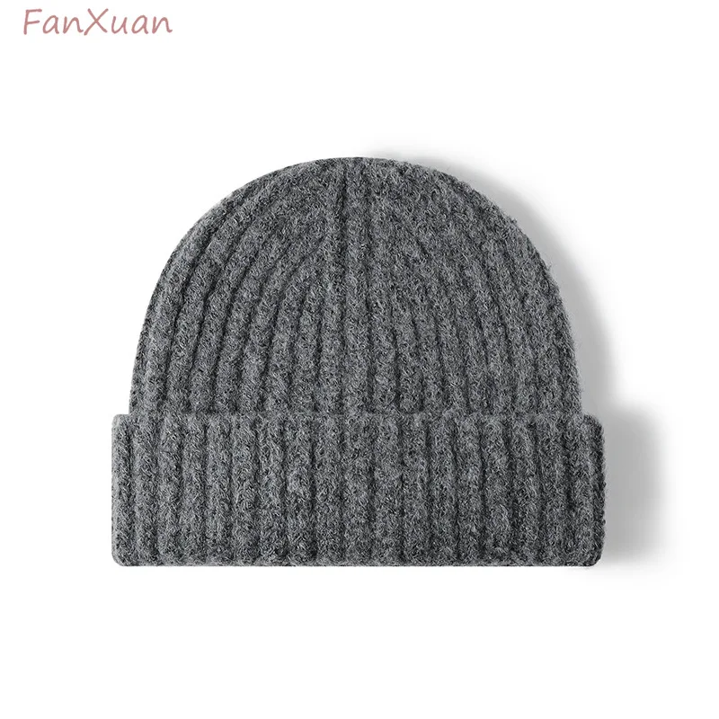 

autumn winter beanies hats for women and men autumn winter caps solid color simple knitted skullies