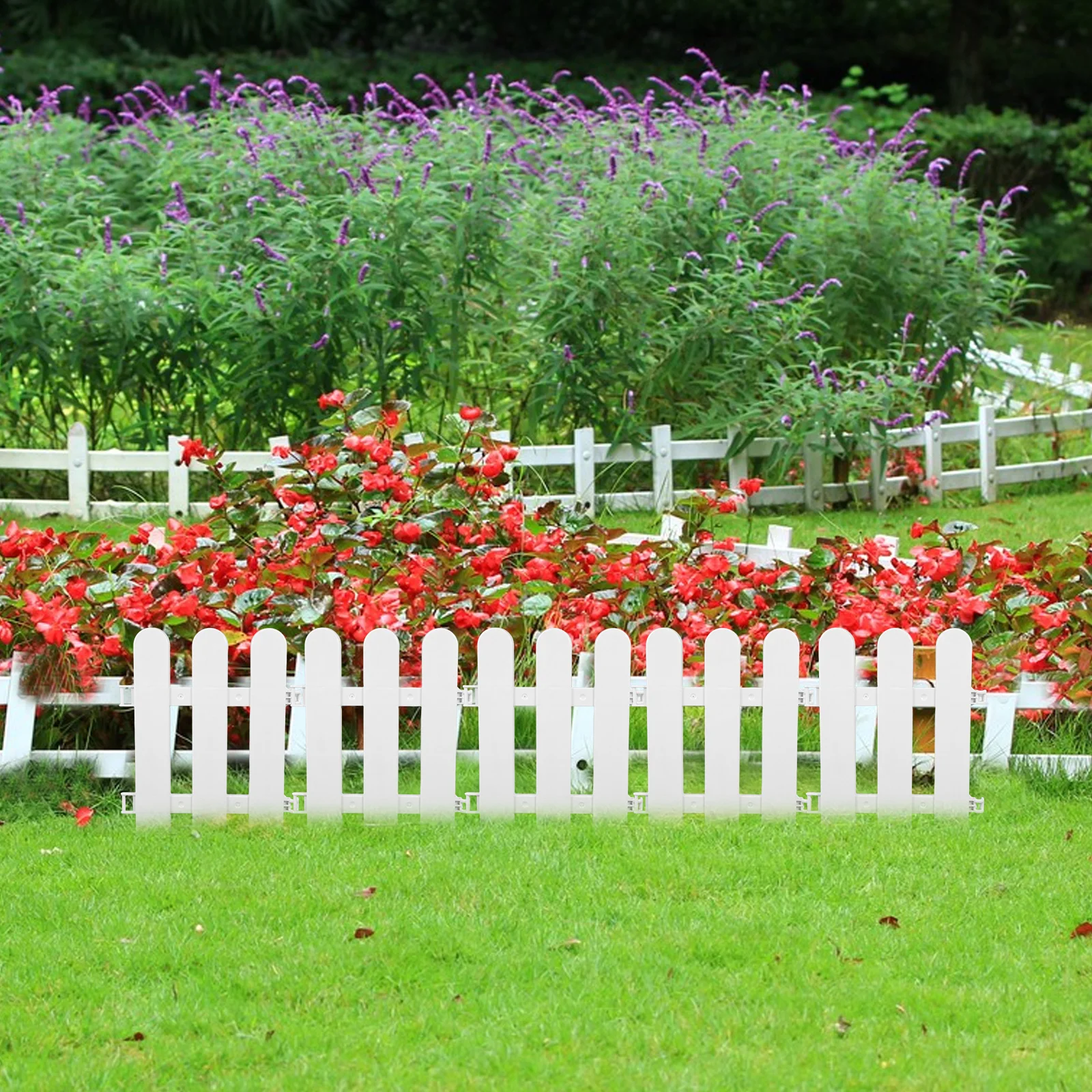 

4 Pcs Pet Fence Fences for The Yard Dog Digging Barrier Outdoor Garden Decorations Plastic Edging Decorative Courtyard Fencing