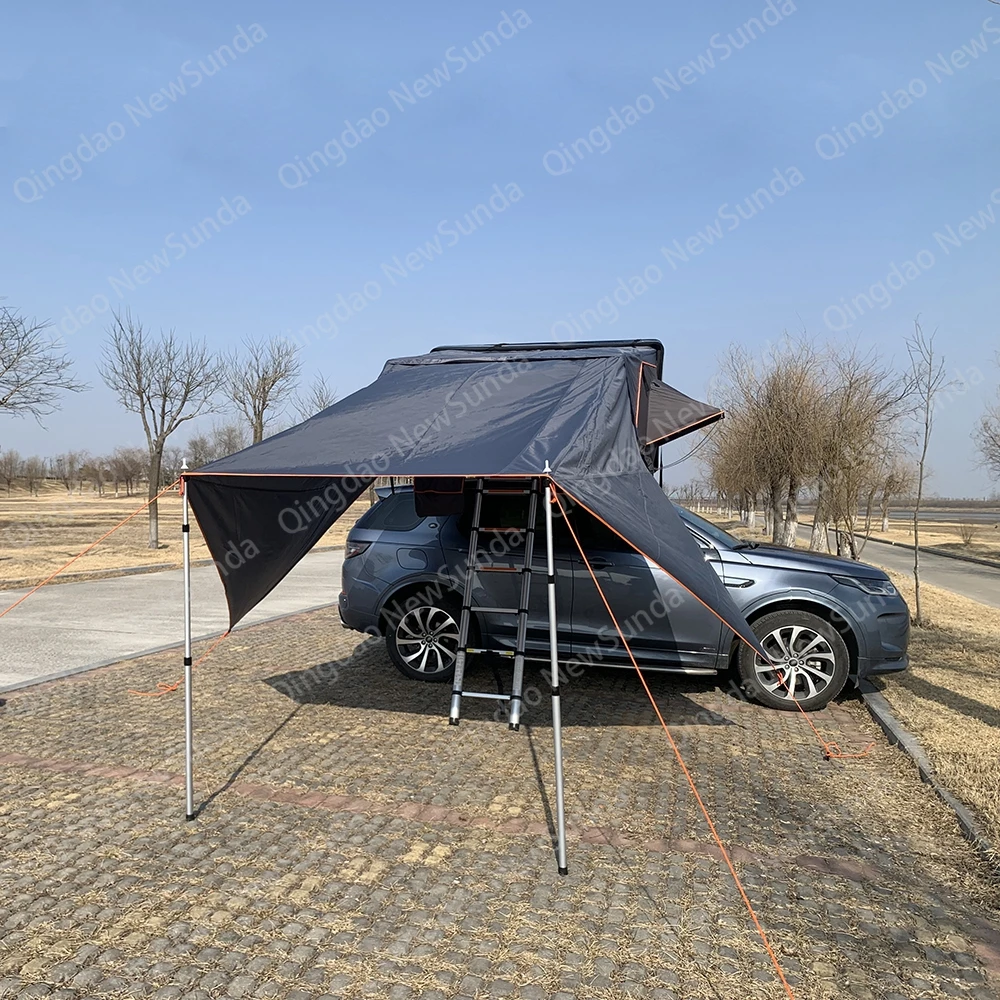 hard shell rooftop tent with oxford cloth standing awning buy camp tent for car with awning