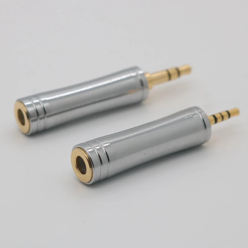 XINHS ไม่มีสาย,โลหะสแตนเลสสตีลเชลล์,ปลั๊กชุบทอง2.5 4.4หญิง3.5ชาย,2.5ชาย