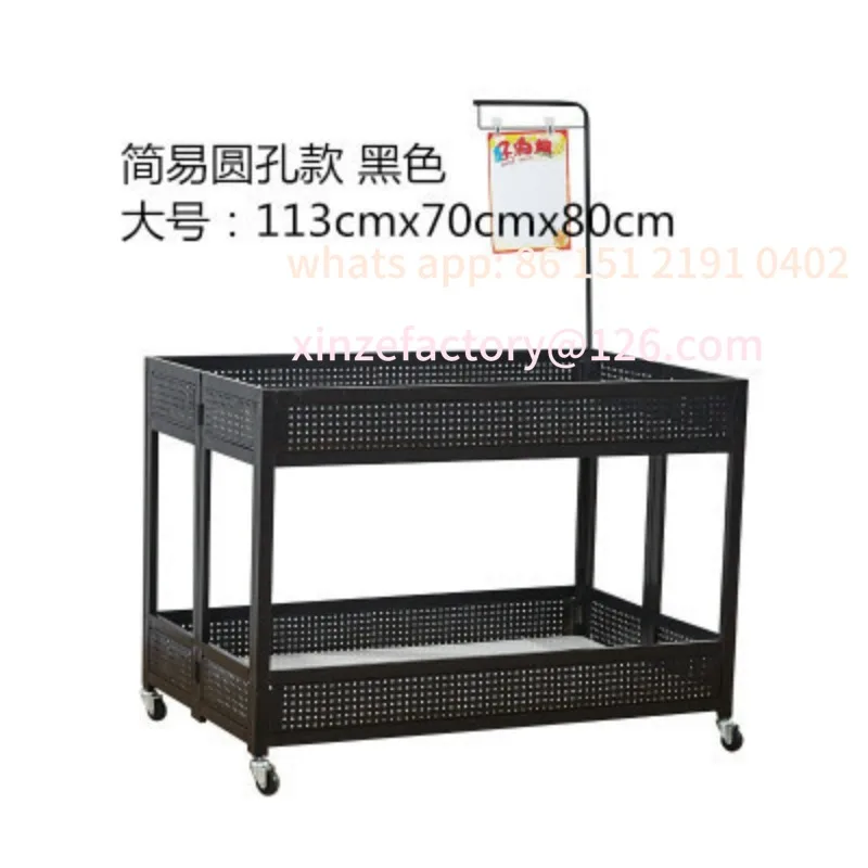 

Customizable Supermarket Promotional Desk Shelves Mobile Supermarket Display Shelves