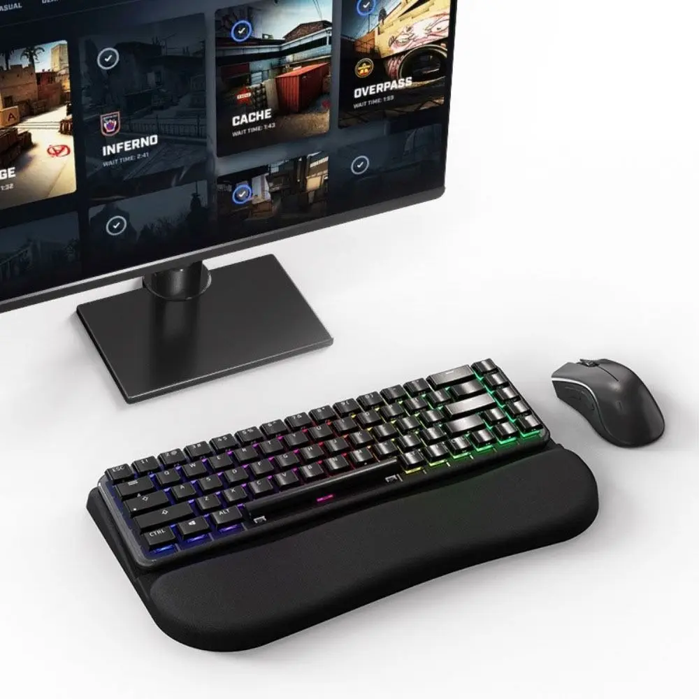 

Ergonomic Computer Keyboard Wrist Rest Wrist Rest Non-slip Keyboard Riser Holder Stand Comfortable Easy Working