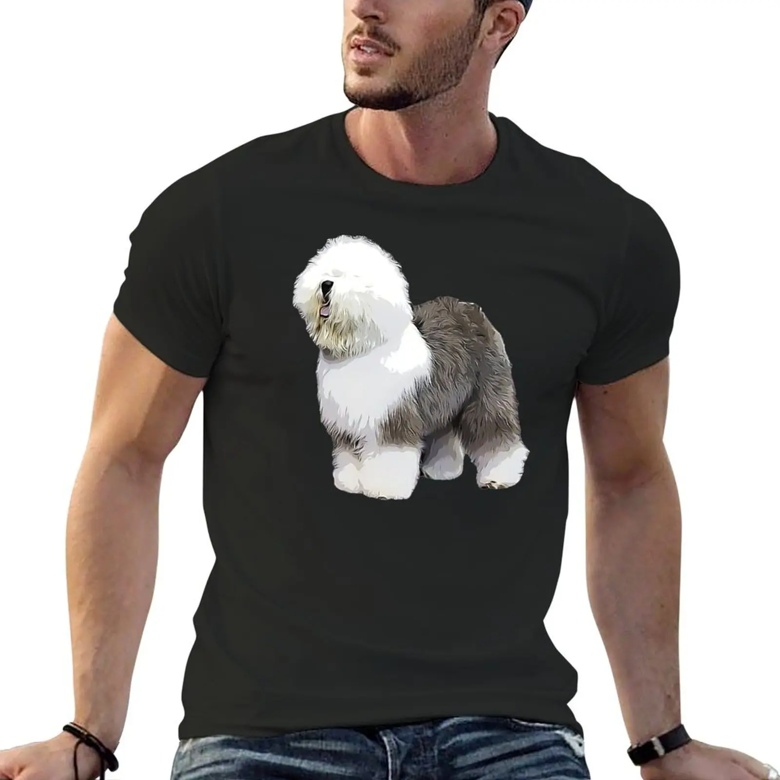 Old English Sheepdog Beauty T-Shirt vintage clothes vintage oversized t shirt plain mens clothing