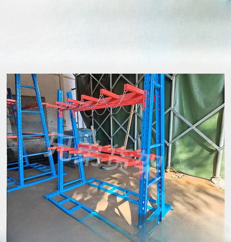 A-type cantilever rack, heavy-duty material vertical stacking, zigzag rack