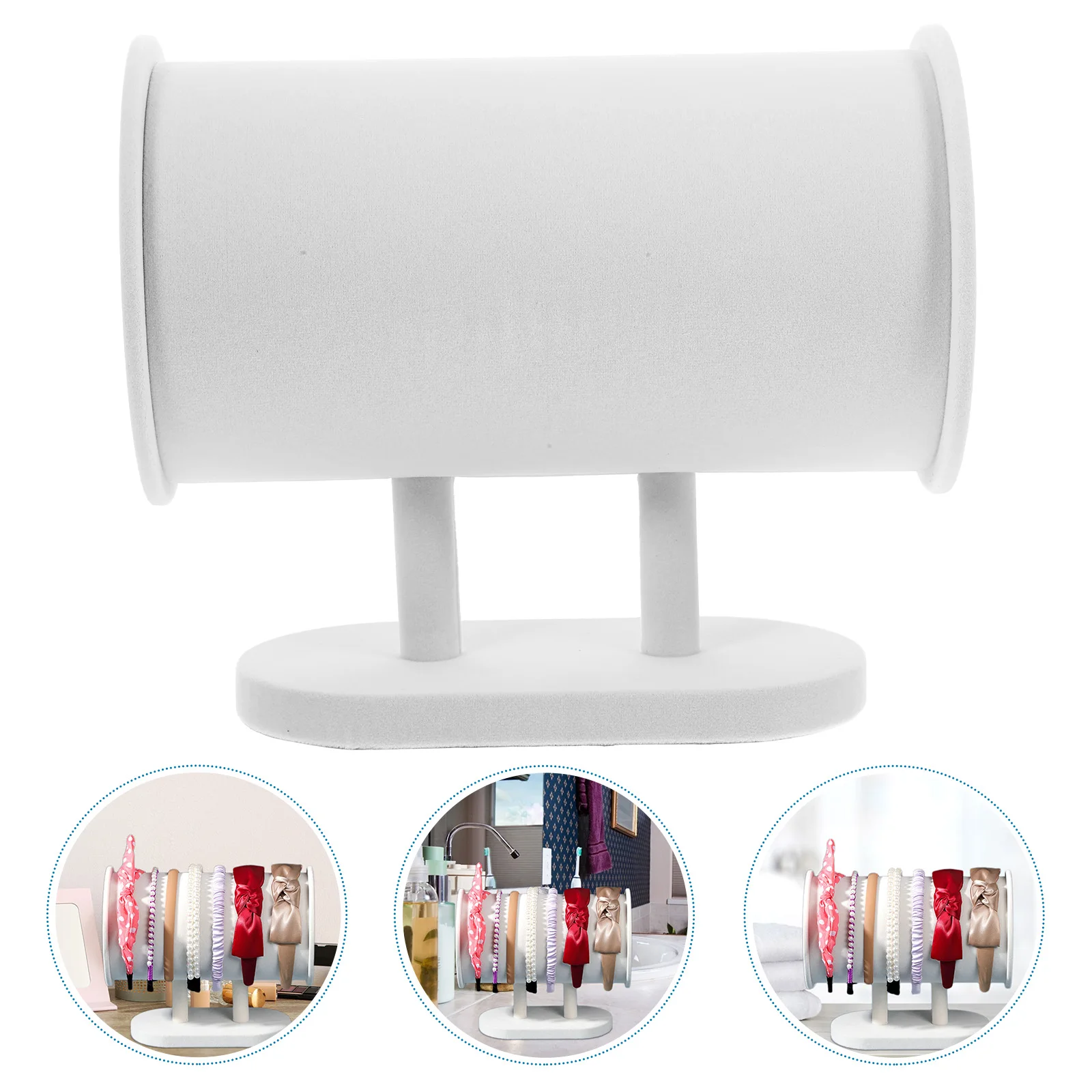 

Sturdy Headband Holder Organizer Display Stand For Home Hair Accessories Storage Rack Compact Design Dresser Table Countertop