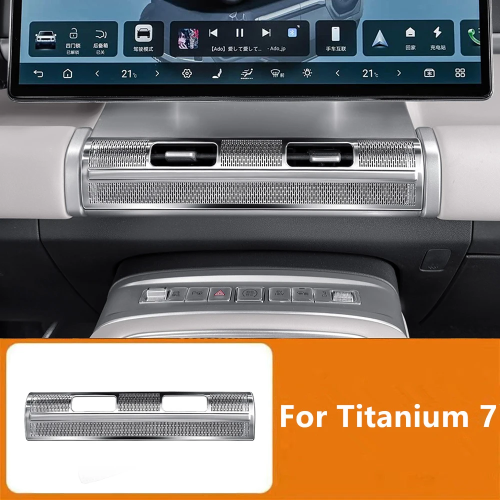 

Car Central Control Air Outlet Protective Cover Fit For BYD Formula Titanium 7 2025 Instrument Air Outlet Dust Cover Accessories