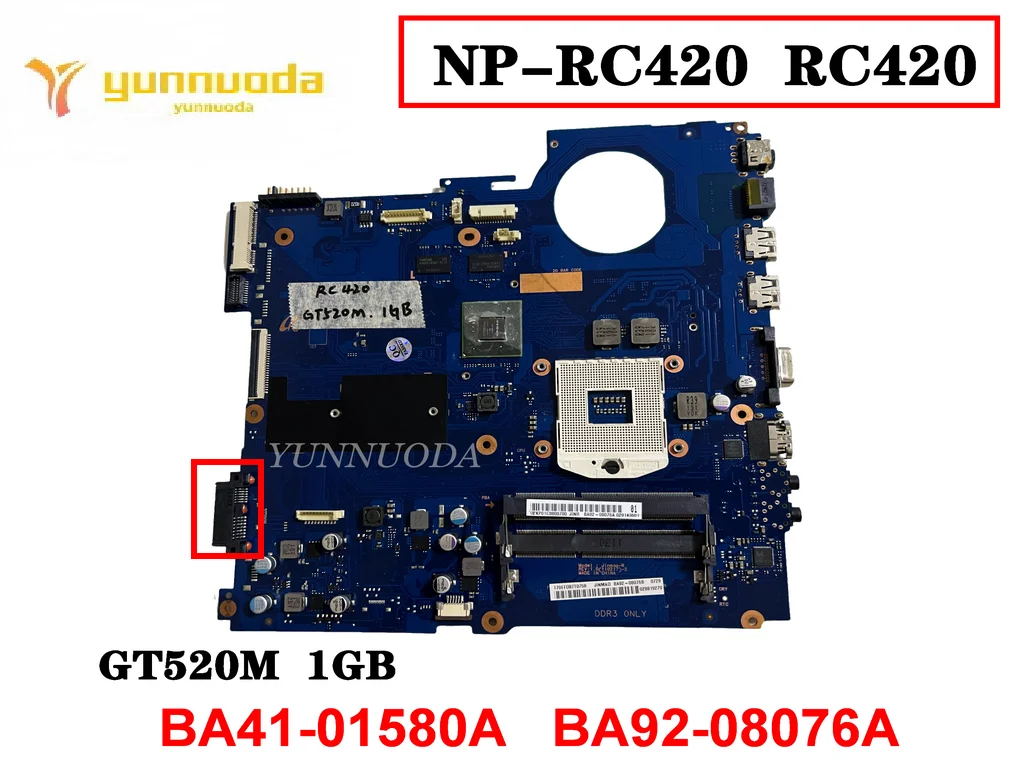 

Original For SAMSUNG NP-RC420 RC420 Laptop motherboard GT520M 1GB BA41-01580A BA92-08076A Tested Good Free Shipping