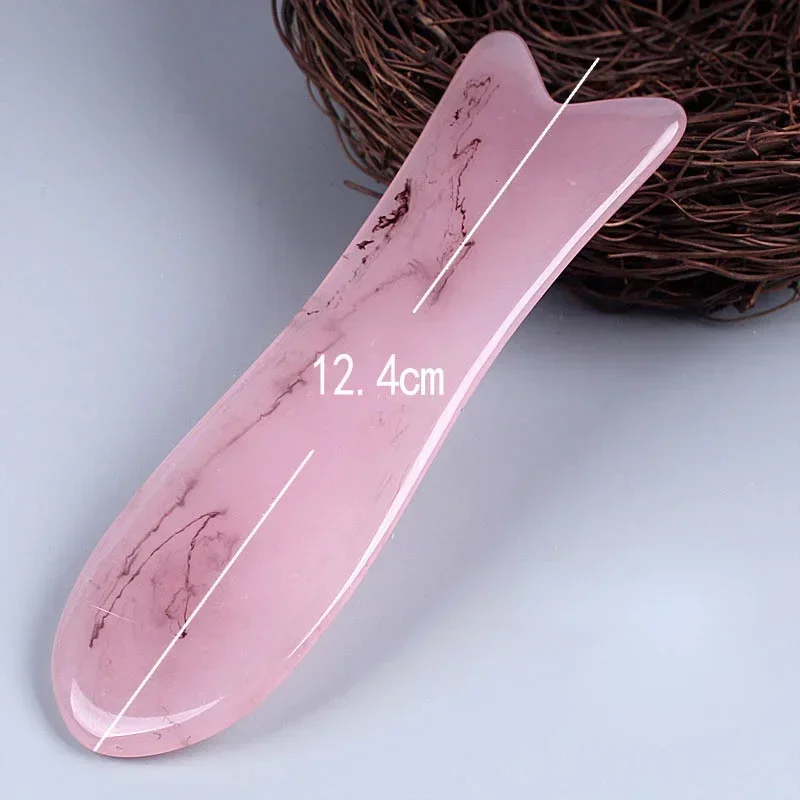 Resin Guasha Scraping Massage Scraper Face Neck Skin Massager Acupuncture Gua Sha Board Acupoint Face Eye Care SPA Massage Tool