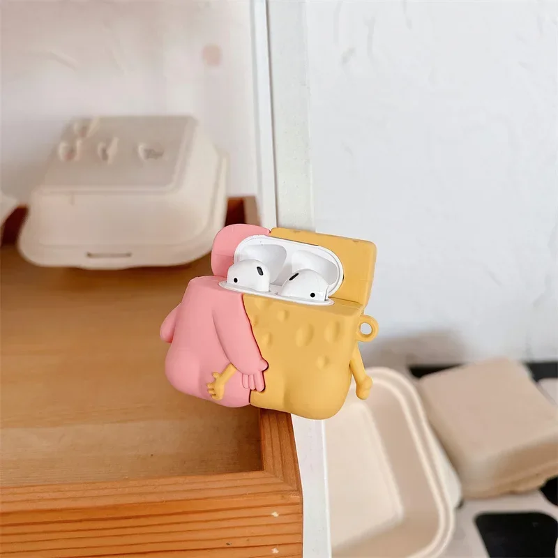 Funda de silicona de dibujos animados para AirPods 4 Airpod 1 2 3 Pro Pro2 auriculares Bluetooth caja de carga funda protectora para auriculares