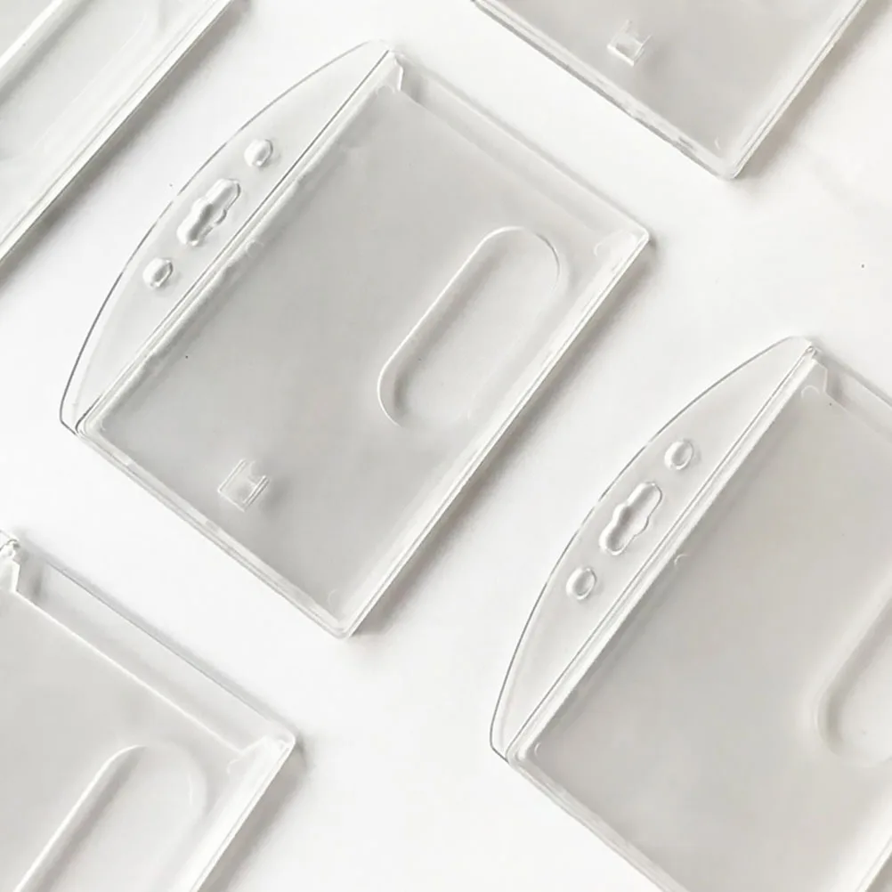 2 قطعة حامل شارة الهوية الواضحة سبائك الزنك ABS البلاستيك اسم العلامة حامي قابل للسحب حلقة تسلق المنزل مكتب المدرسة السفر استخدام #3