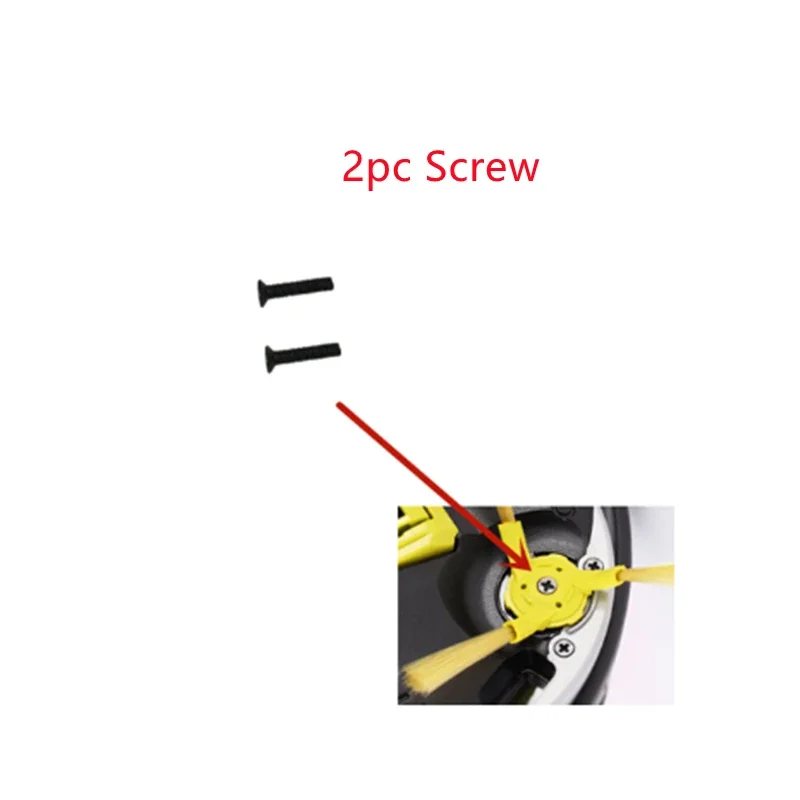 2 قطعة برغي للفرشاة الجانبية لـ LG HOM-BOT VR6260LVM VR6462LVM VSR8600RR VSR6600OB جهاز آلي لتنظيف الأتربة (باستثناء الفرش الجانبية)