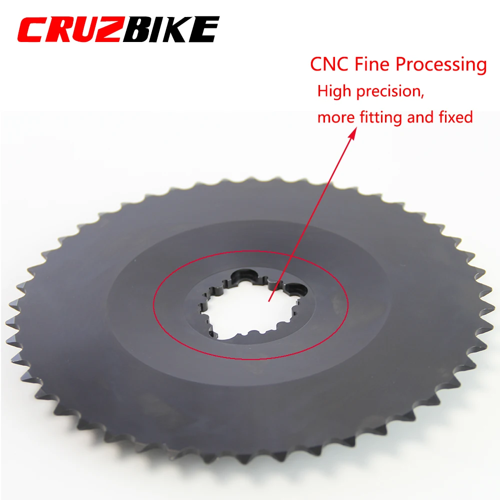 CRUZbike Track Bikes Chainring Road Bicycle Chainwheel SRAM Three Bolts Straight Mounted Chain Wheel 48/51T