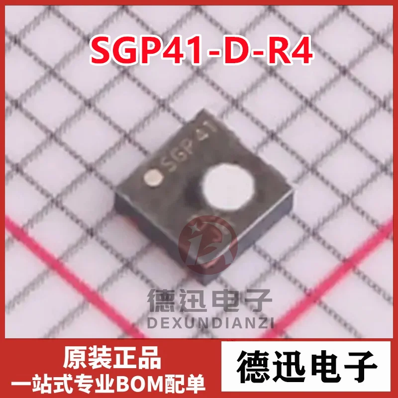 

Новый оригинальный чип датчика температуры и влажности качества воздуха SGP41-D-R4 SGP41 DFN6 IC