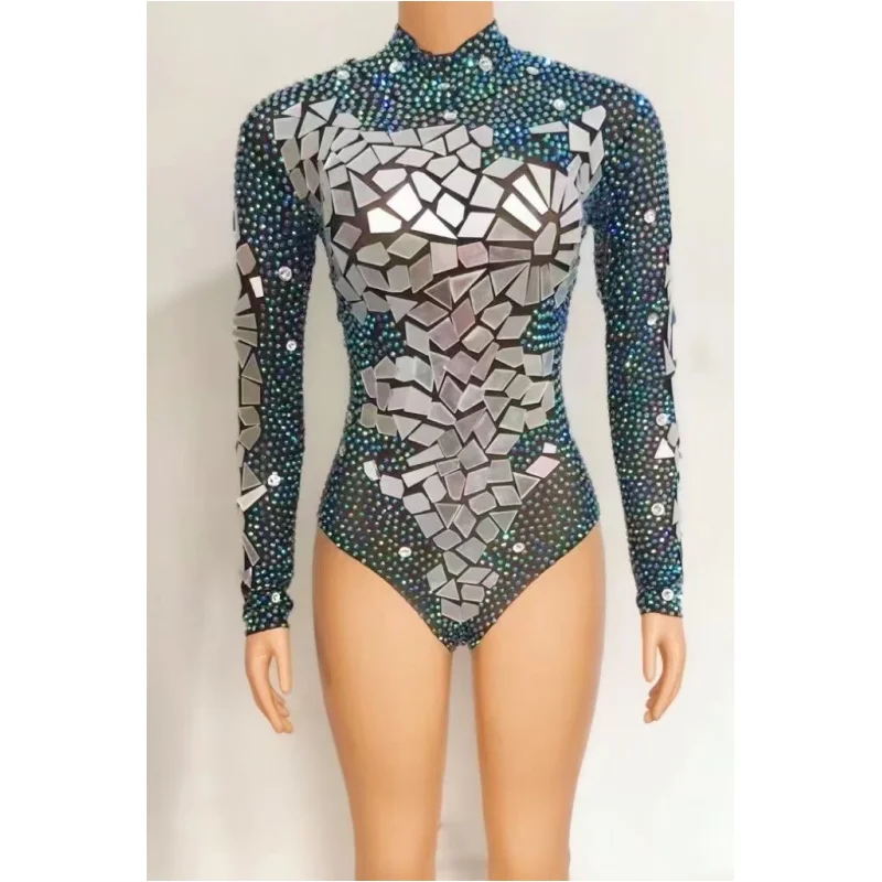 

Women Sexy Long Sleeves Mesh Sparkling Sequin Mini Party Dress Elegant Evening Party Club Celebrity Stage Performance Costume